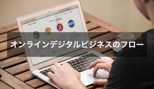 オンラインデジタルビジネスのフロー