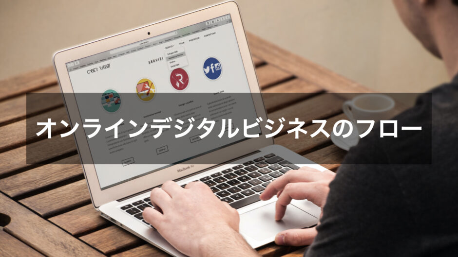 オンラインデジタルビジネスのフロー