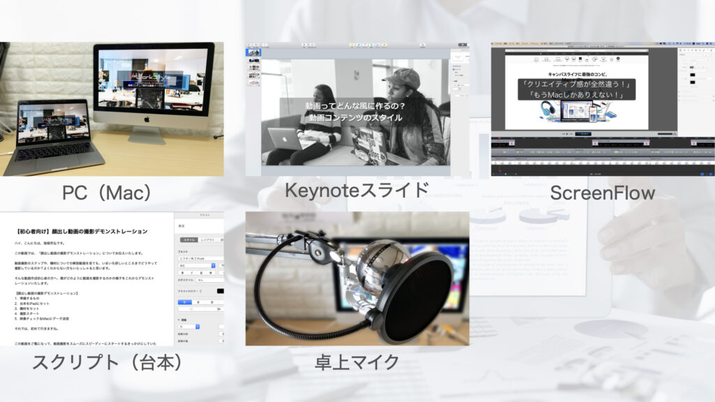顔出しなしスライド動画撮影で準備するもの