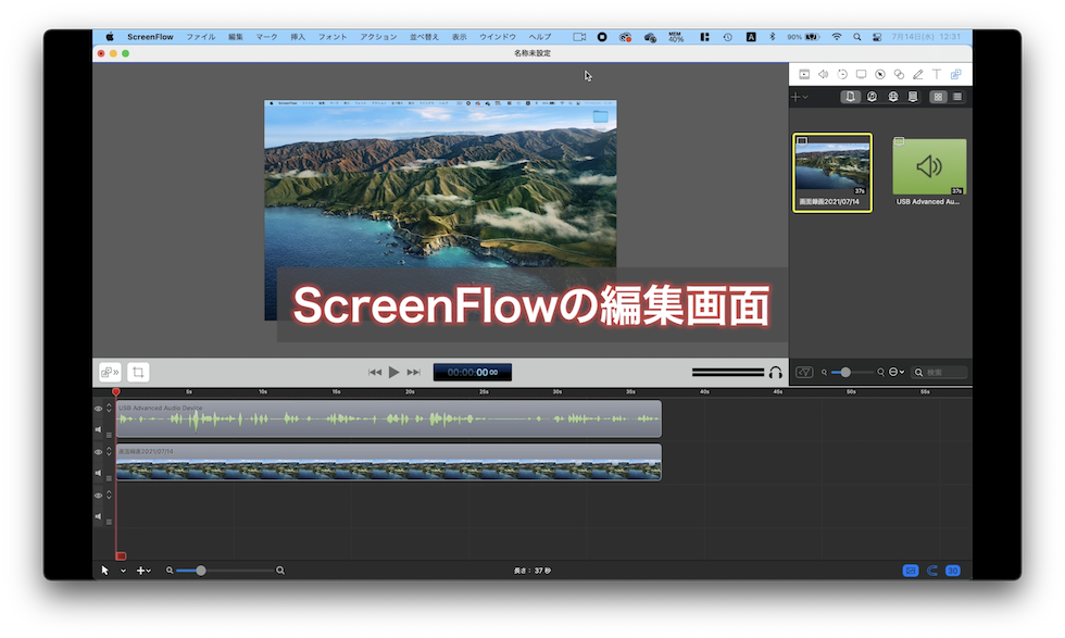 ScreenFlowの場合編集画面