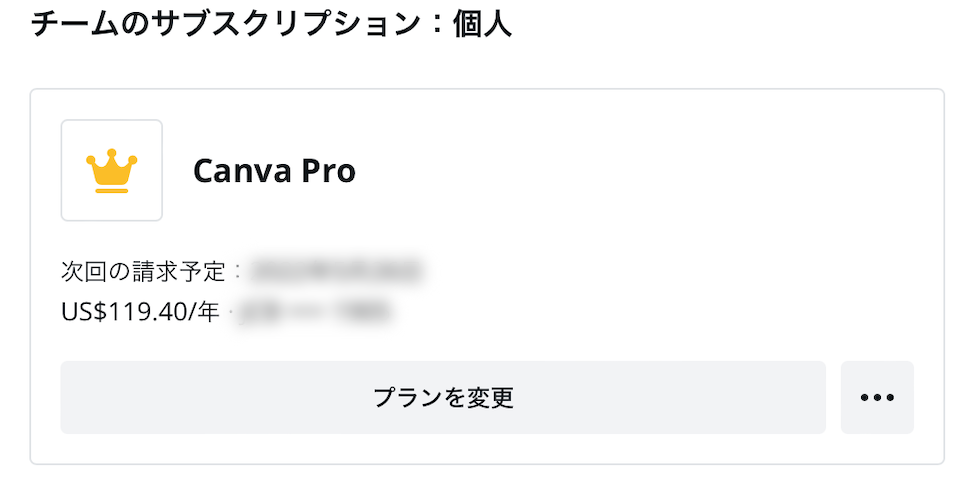 Canva-Proのサブスクを契約